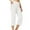 White, variant on JIUKE Capri Leggings for Women High Waist Belly Control Workout Loose Fitted Yoga Cropped Trousers