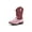 GlitterPink, variant on Apakowa Girls Cowboy Boots Side Zipper Cowgirl Boots Embroidered Western Style Toddler Little Kid Big Kid