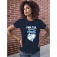 thumbnail image 2 of Israel Is In My Heart T-shirt Female's -SmartPrintsInk Designs, 2 of 4