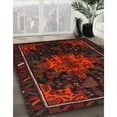 thumbnail image 2 of Ahgly Company Indoor Square Traditional Chocolate Brown Persian Area Rugs, 5' Square, 2 of 6