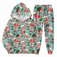 thumbnail image 3 of Mercatoo Boys Christmas Sweatsuits 2 Piece Sets Outfits Girls Christmas 𝐓racksuits Xmas Printed Hoodie and Jogging Suits, 3 of 8