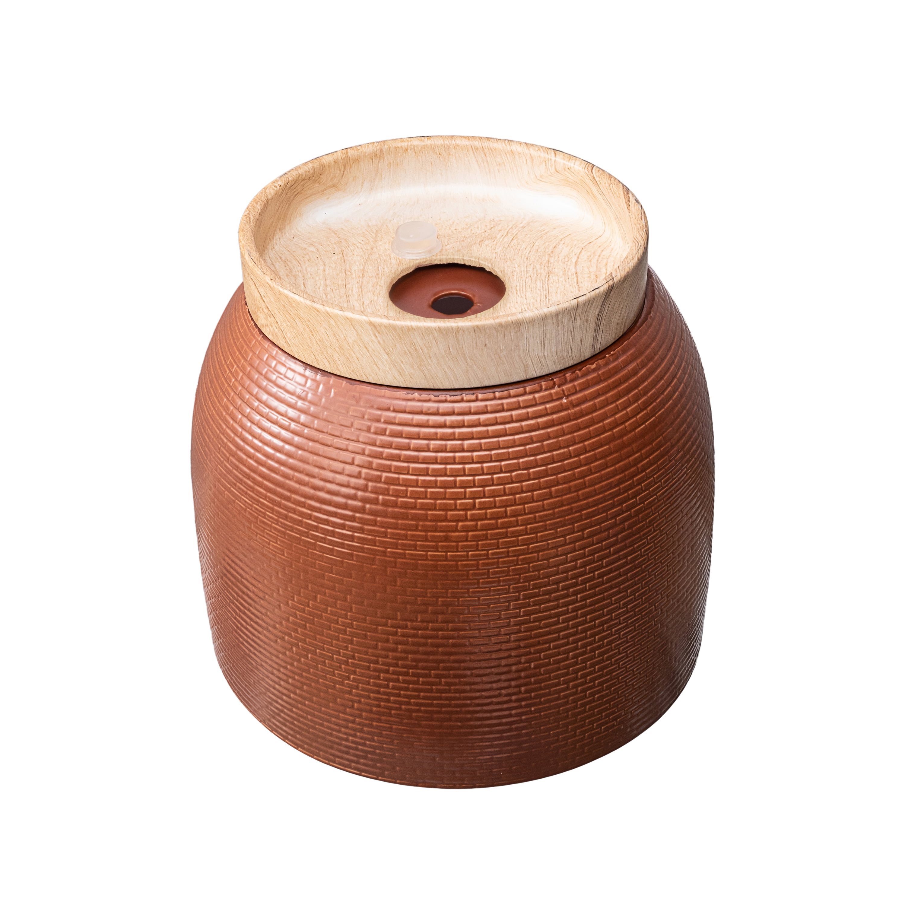 Better Homes & Gardens 10 inch Red Woven Ceramic Planter Pot