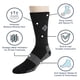 thumbnail image 2 of Calcetines redondos Columbia Moisture Control, paquete de 4, para hombre de 6 a 12 años, color marrón, 2 of 2