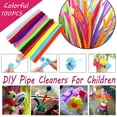 thumbnail image 2 of Pipe Cleaners 100 Pack 30CM DIY Craft Art Supplies for 3-5 Years Old Creative Modeling STEM Educational Toys for Valentine Christmas Projects in Multiple Colors, 2 of 9