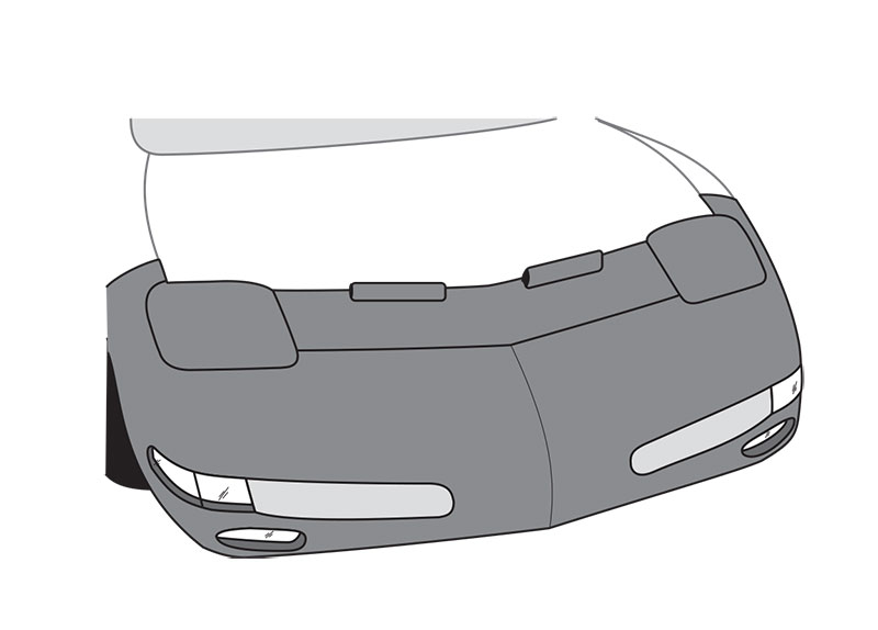 LeBra Front End Mask Cover5566501 fits Chevrolet Corvette Base