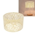 thumbnail image 3 of Pantalla de Lámpara, Pantalla de Lámpara Hueca de Hierro, Cubierta de Luz Decorativa de Estilo Moderno para Lámpara de PIE E14 Y E27, Lámpara de Mesa, Lámpara de Araña, 3 of 7