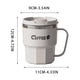 thumbnail image 3 of Taza térmica de acero inoxidable de doble pared con asa para bebidas frías y calientes. Ideal para el hogar, la oficina, café o agua. Vaso reutilizable., 3 of 6