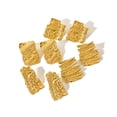 thumbnail image 4 of 18K Karat Gold Plated Earrings for Women Irregular Pleated Textured Earrings Jewelry for Her Birthday Gifts, 4 of 7