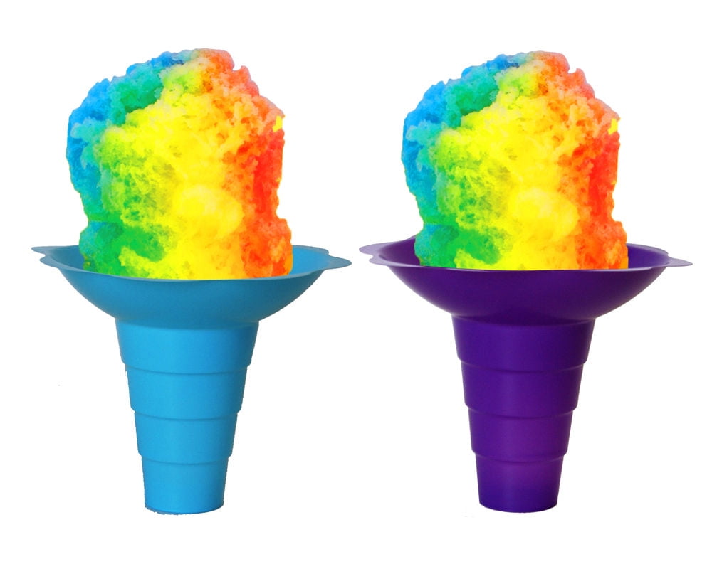 Large Flower Cups for Serving Shaved Ice or Snow Cones, Case of 400
