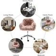 thumbnail image 5 of Sesslife Cute Pink Desk Chair for Girls Women, Fluffy Desk Chair, Faux Fur Height Adjustable Swivel Vanity Accent Chair, Modern Home Office Desk Chair, 5 of 7