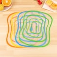 thumbnail image 4 of 4pcs Kitchen Resin Frosted Cutting Board Non-slip Fruit Chopping Boards Transparent Cutting Sheet Chopping Block (Small Size, Random Color), 4 of 6