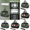 thumbnail image 3 of Large Capacity Multi-Pocket Cleaning Tool Organizer Tote Bag, Detachable Strap Lightweight Design, For Home Car Housekeeping Tools Storage, 3 of 3