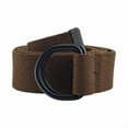 thumbnail image 6 of E-Living Store 51" Polyester Fabric Mens/Womens L D-Ring Belt in Brown, Brown, 6 of 7