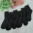 thumbnail image 6 of Loritta 6-Pack Men Dress Socks, Crew Socks for Men Casual Cotton Breathable Soft Business Solid Men Socks Size 6 9 Black, 6 of 8