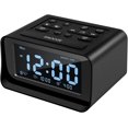 thumbnail image 1 of Radio despertador Sincero con alarma dual digital 2 puertos de carga USB negro, 1 of 5