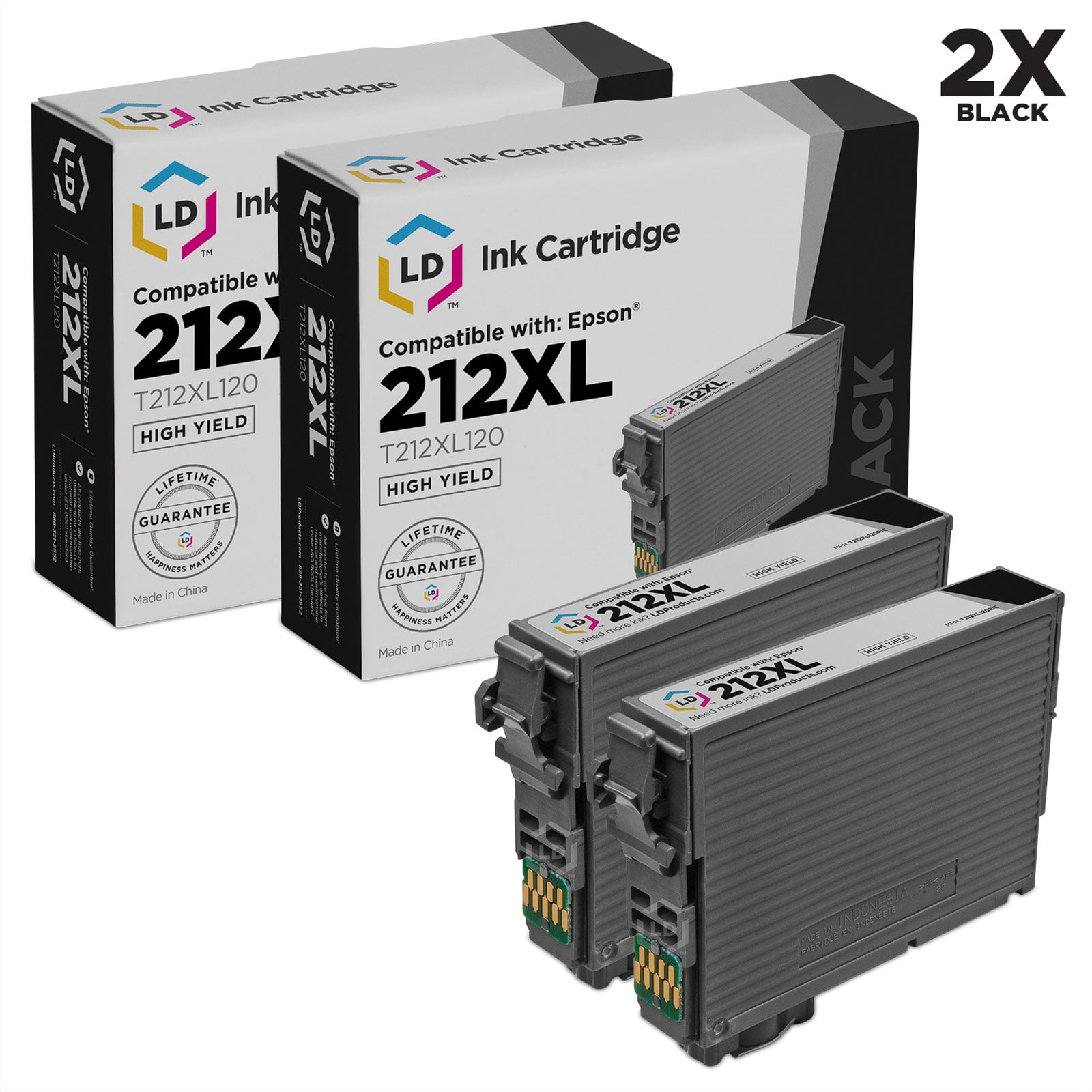 LD Products Remanufactured Replacement for Epson 212XL T212XL120 High