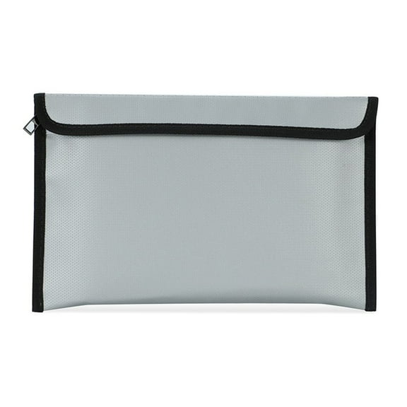 LKWLPD Upgraded Fireproof Document Bag Heat Insulated 11"x6.69" Fireproof Money Bag Storage Pouch for Cash Water Fire Proof Bag with Zipper