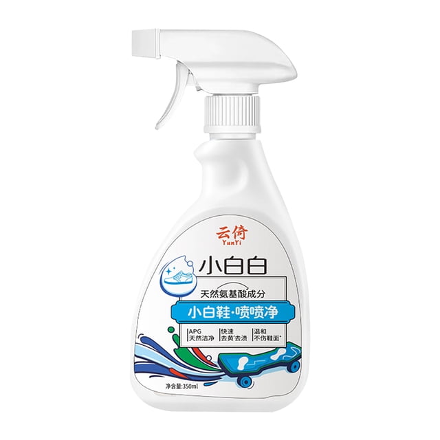 Ohufall 350ml White Shoe Cleaner Foam Spray Portable Dry Sneaker Cleaner For Stains