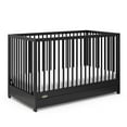 thumbnail image 5 of Graco Teddi 5-in-1 Convertible Crib with Drawer and Premium Crib & Toddler Mattress Bundle, Black, 5 of 10