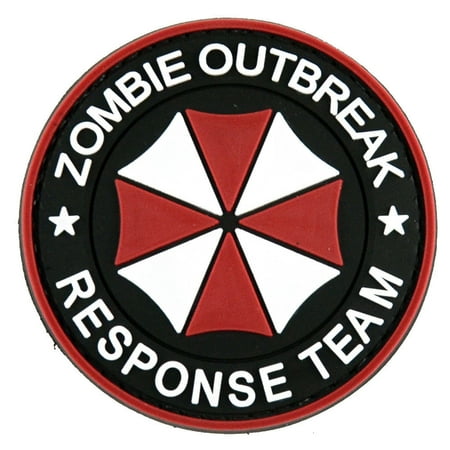 LIVABIT PVC Rubber 3D Morale Patch MP-53 Tactical Airsoft Paintball Umbrella Corp Zombie Outbreak Response Team
