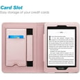thumbnail image 3 of Fintie Stand Case for 6" Kindle Paperwhite (Fits 10th Generation 2018 and All Paperwhite Generations Prior to 2018) Premium PU Leather Sleeve Cover with Card Slot and Hand Strap, Rose Gold, 3 of 8
