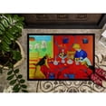 thumbnail image 3 of Carolines Treasures 7212MAT Airedale Terrier with lady in the kitchen Doormat 18x27 27"L x 18"W multicolor, 3 of 4