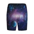thumbnail image 4 of Picia Planets Stars And Galaxies1 Pajama Shorts for Men, Men's Pajama Bottoms, Sleepwear,Short Pajama Pants-X-Large, 4 of 9
