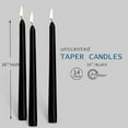 thumbnail image 3 of Teissuly 14 Unscented Black Taper Candles | Hand Poured Candles 10in Perfect For Home Decor, Wedding Receptions, Baby Showers, Birthdays, Celebrations, 3 of 6