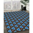 thumbnail image 3 of Ahgly Company Machine Washable Indoor Rectangle Transitional Blue Ivy Blue Area Rugs, 4' x 6', 3 of 7