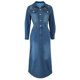 thumbnail image 3 of Moda Nuevos Jeans Maxi Vestido Bolsillo Lápiz Vestido Casual Elegante Temperamento Un Solo Pecho Vestido De Mezclilla Otoño Invierno 2024, 3 of 5