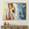 thumbnail image 3 of Designart 'Abstract Close-Up of A Beautiful Horses Eye II' Farmhouse Framed Art Print, 3 of 4