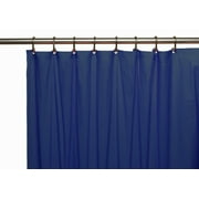 Venice Elegant Home Heavy Duty Vinyl Shower Curtain Liner With 12 Metal Grommets Navy Blue