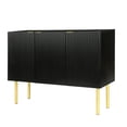 thumbnail image 5 of mteryoing Minimalism Sideboard Buffet Cabinet Accent Cabinet With 3 Doors Shelves Buffet Cabinet For Entryway Kitchen, 5 of 9