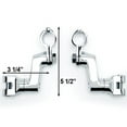 thumbnail image 4 of Krator Chrome 1" Engine Guard Bowleg Foot Peg Clamps Compatible with Victory Cross Country, 4 of 5