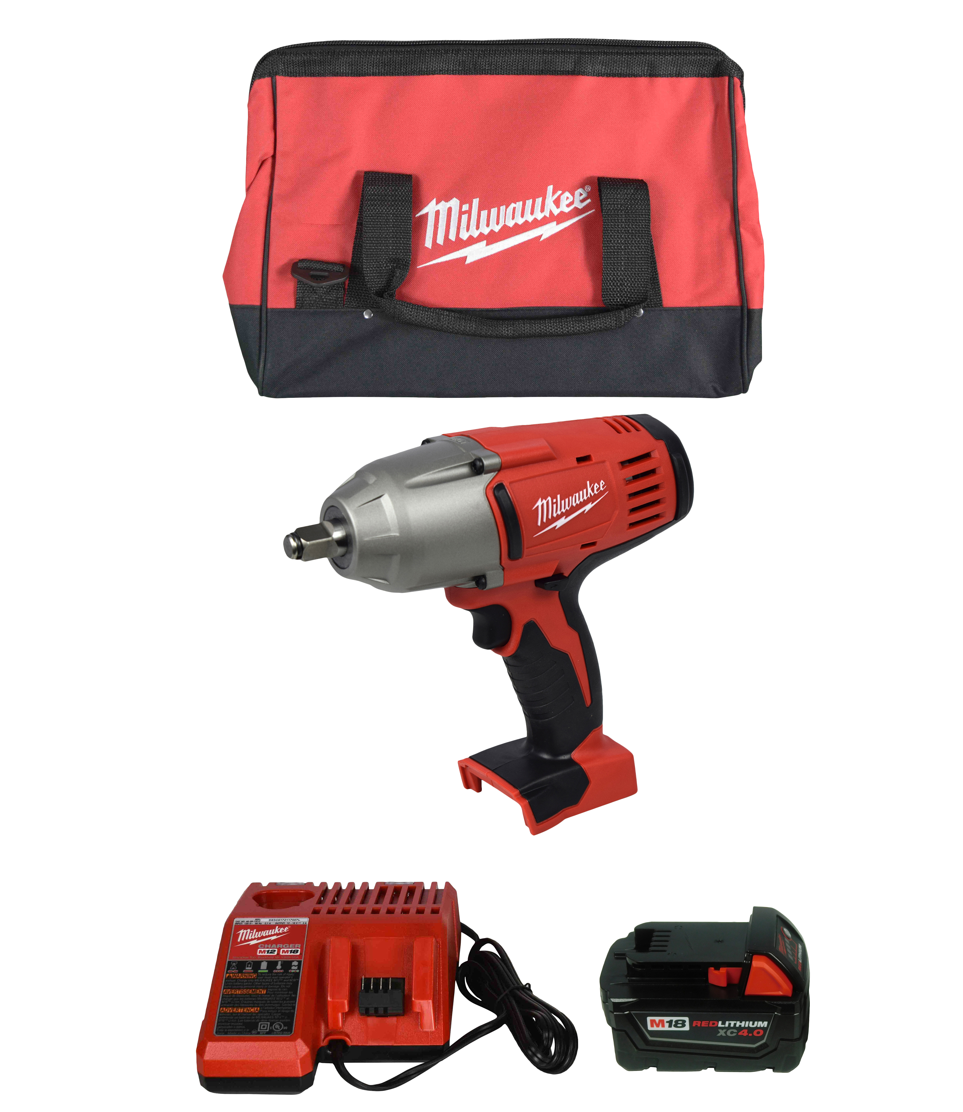 Milwaukee 2893-22 M18 2-Tool Combo Kit W/ FREE 2663-20 M18 1/2 Impact Wrench 