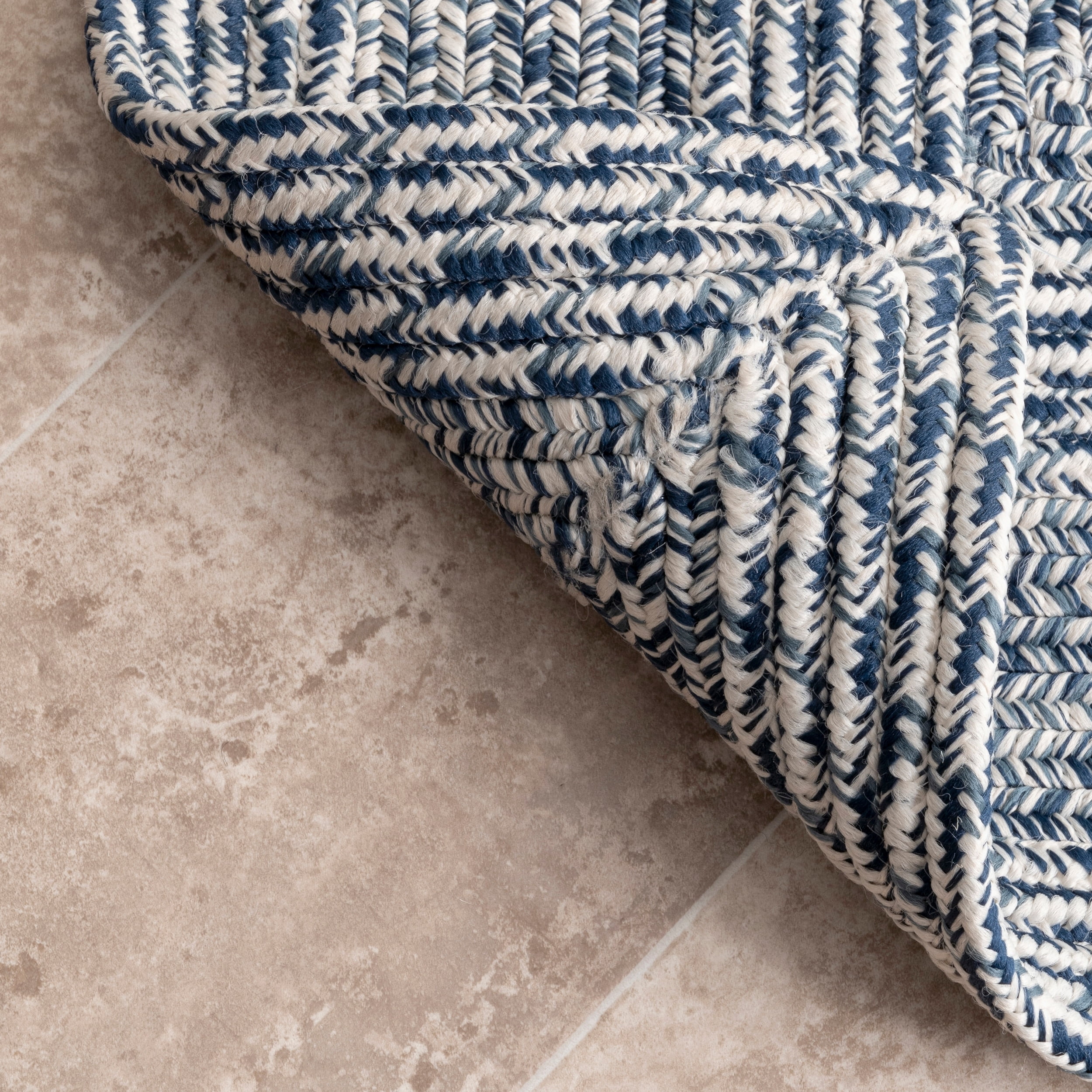 nuLOOM Rowan Braided Texture Indoor/Outdoor Area Rug, 2' 6" x 8', Blue