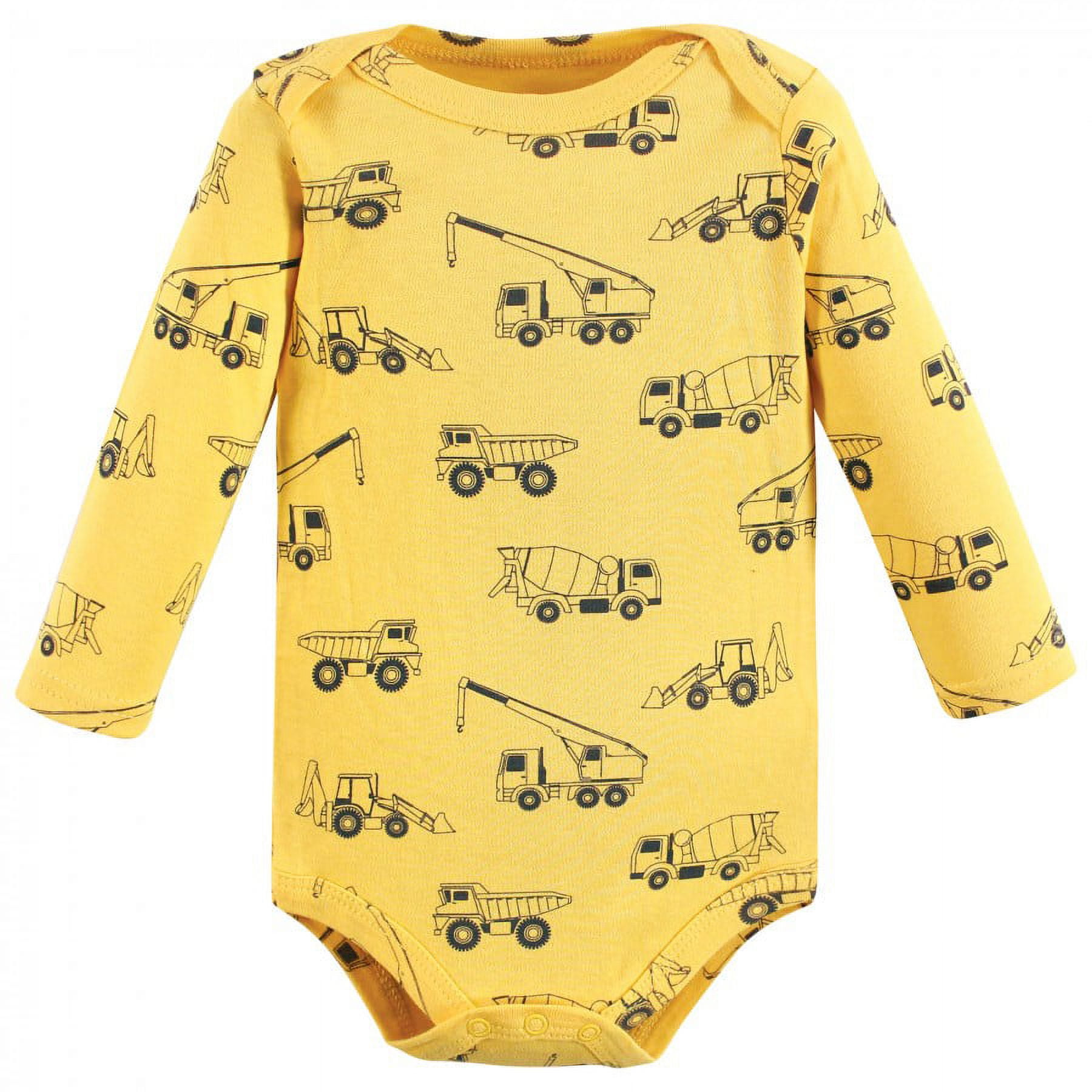 Hudson Baby Cotton Long-Sleeve Bodysuits, 5-Pack, Newborn- 24 Months