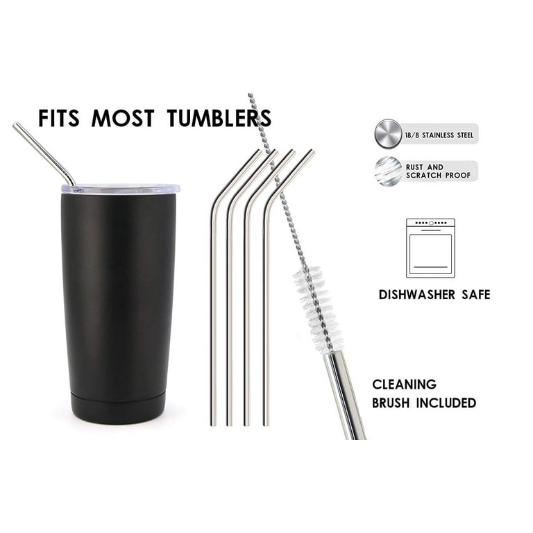 Replacement Straws for 8.5 oz, 12 oz, 20 oz Kids Cups (Pack of 2