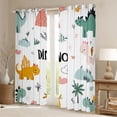 thumbnail image 2 of Castle Fairy Kawaii Dino Black Out Curtains,Dinosaur Curtains Pack of 2 (42x63 Each), 2 of 6