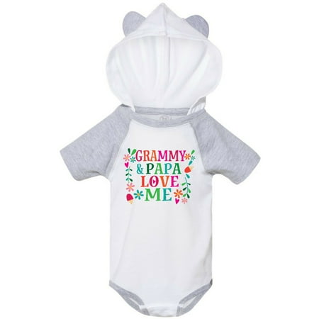 

Inktastic Grammy and Papa Love Me Outfit Gift Baby Girl Bodysuit