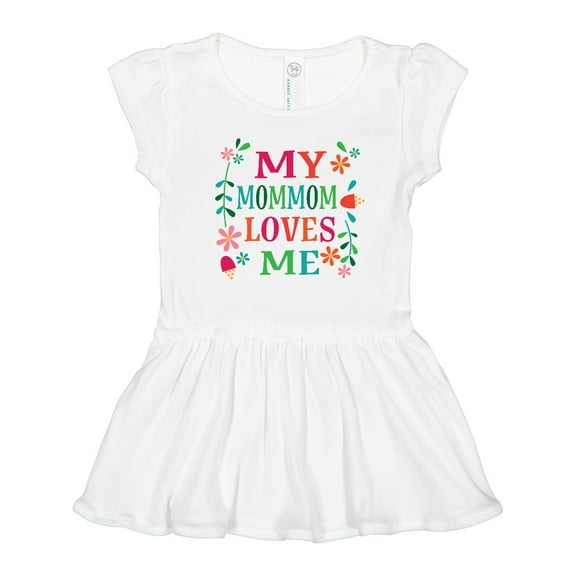 Inktastic My MomMom Loves Me Girls Girls Toddler Dress