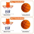 thumbnail image 5 of Silent Basketball and Hoop Set, Silent Dribbling IndoorNo Noise with Wall Mount Basketball Hoop Silent Ball Professional Indoor Basketball Frame for People Over 15 Years Old yingchongjiaju, 5 of 6