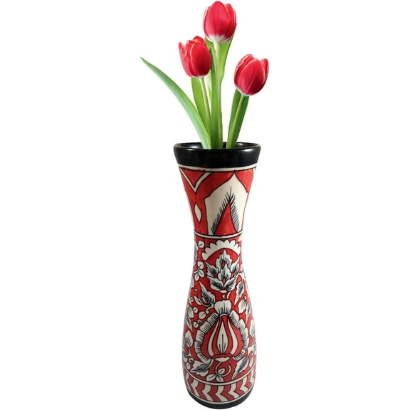India Meets India Handicraft Ceramic Flower Pots Ceramic Planter Plant Pots Indoor Outdoor Planter, Best Gifting, Made by Awarded Indian Artisans