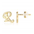 thumbnail image 1 of Lindbes Sterling Silver Stud Earrings  14K Gold, 1 of 6