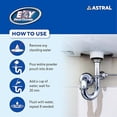 thumbnail image 3 of Astral Ezy Drain Cleaner 40 gm I Removes Blockage in Kitchen pipe, sink, drains and tanks I Melts Grease & Dissolves Hair (Pack of 2) 40 gm, 3 of 4