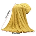 thumbnail image 3 of Deeceymbur Super Soft Warm Micro Plush Fleece Blanket Sofa Bedding for Home Use Yellow, 3 of 5