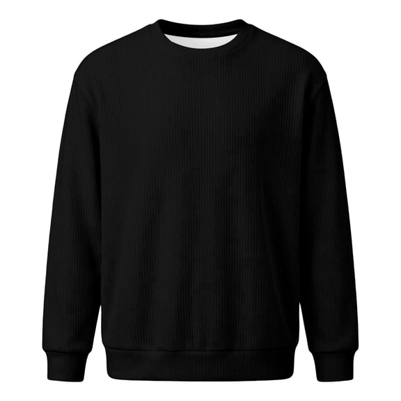 Weebloom Toddler Boys Crewneck Sweatshirt Fall Winter Pullover Tops Sweatshirts Black