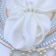 thumbnail image 4 of Yesbay 12Pcs Imitation Pearl Napkin Rings Set Napkin Holder Festive Celebration Table Decor, 4 of 8