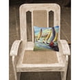thumbnail image 2 of Sailboats Painting Fabric Decorative Pillow, 2 of 4