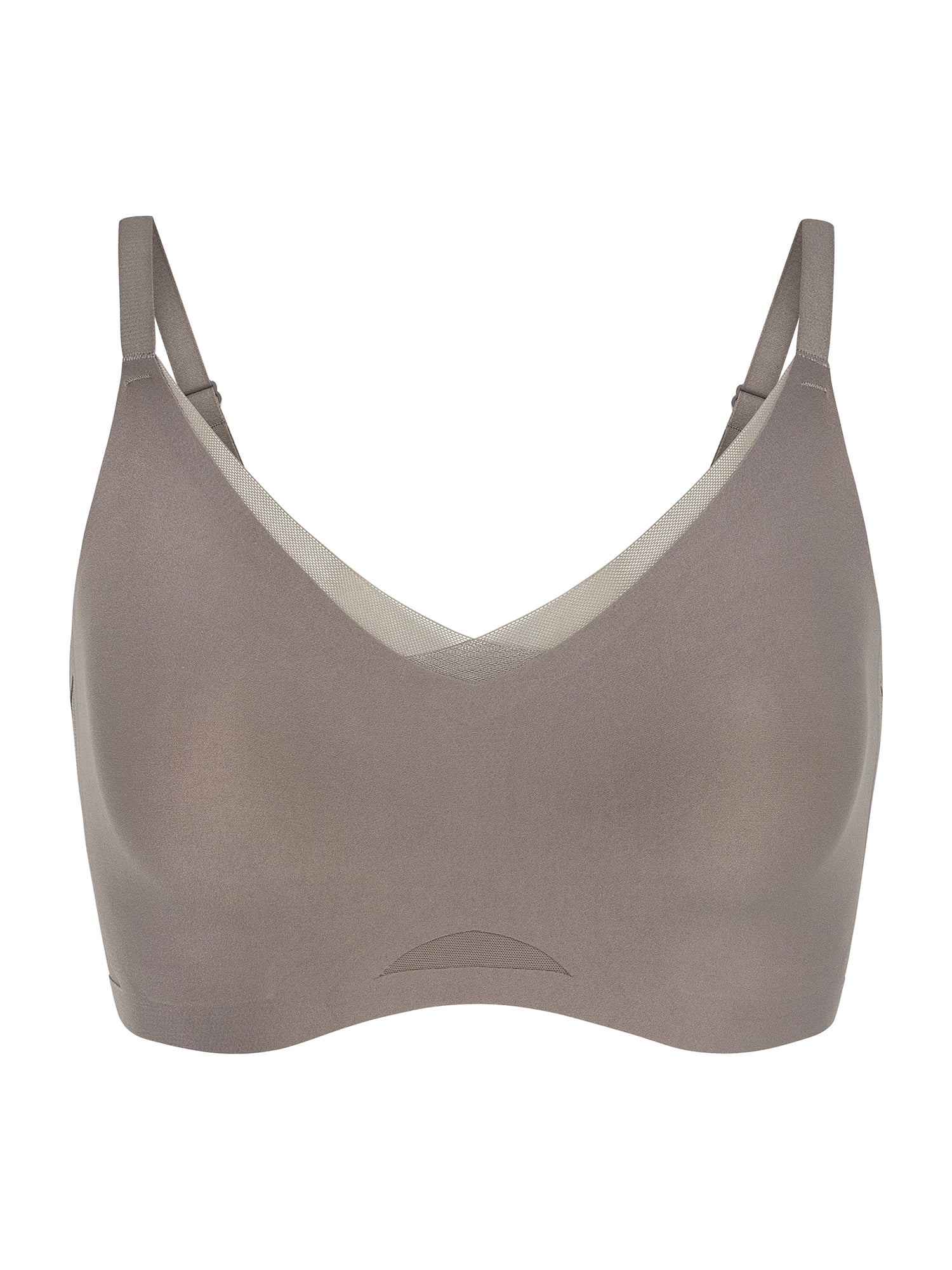 Joyspun Women’s Wireless Bonded Bra with Mesh Inserts, Sizes XS-XXXL